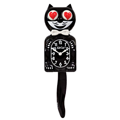 Limited Edition Heart Eyes Classic Black Kit-Cat Klock