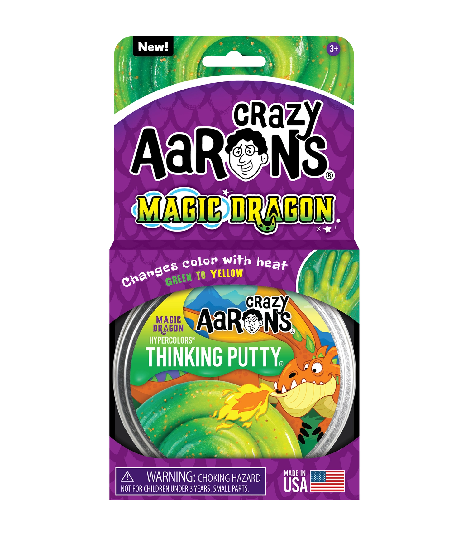 Crazy Aaron’s Magic Dragon - Full Size 4" Thinking Putty Tin