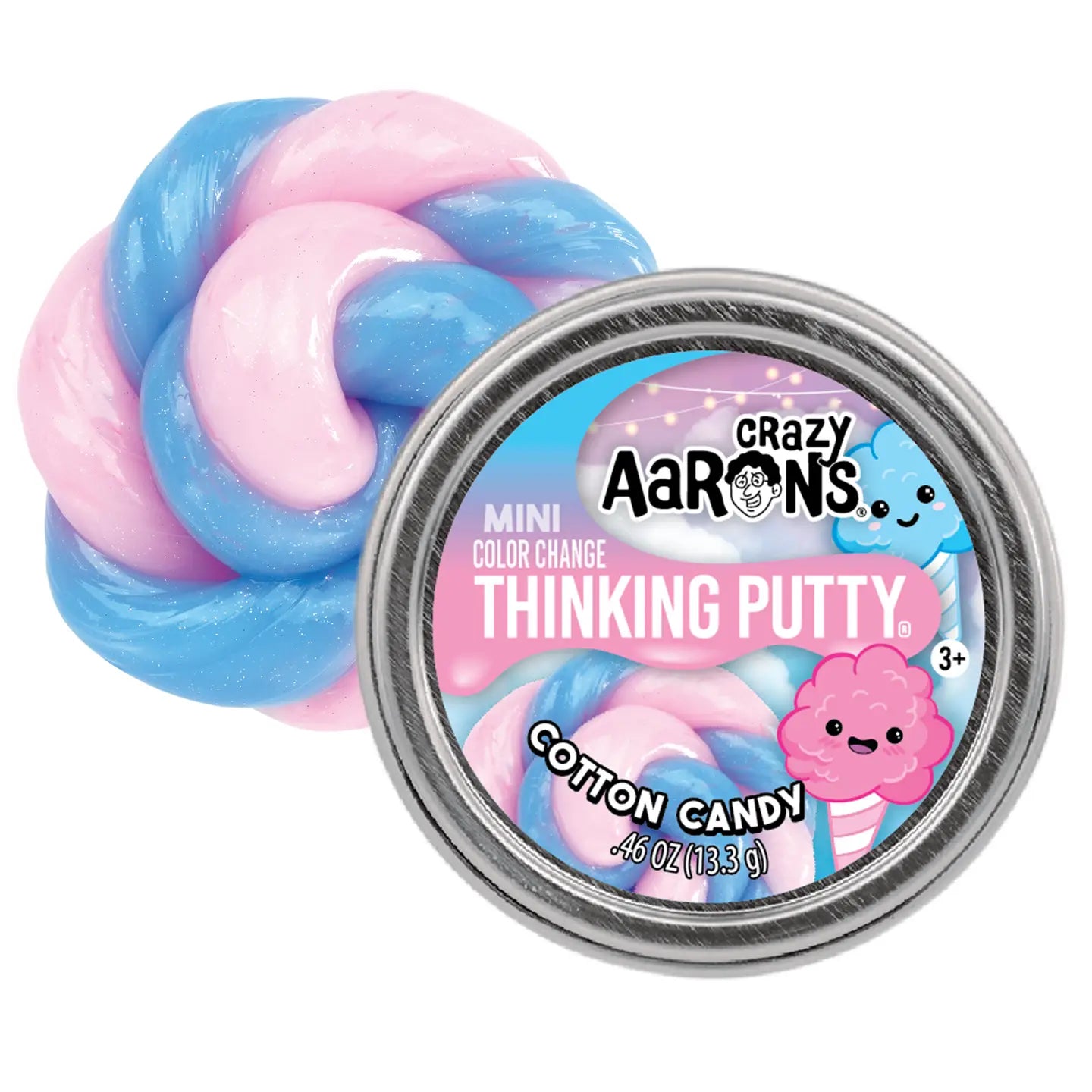 Crazy Aaron’s Cotton Candy Mini Thinking Putty Tin