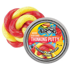 Crazy Aaron’s Ketchup and Mustard Mini Thinking Putty Tin