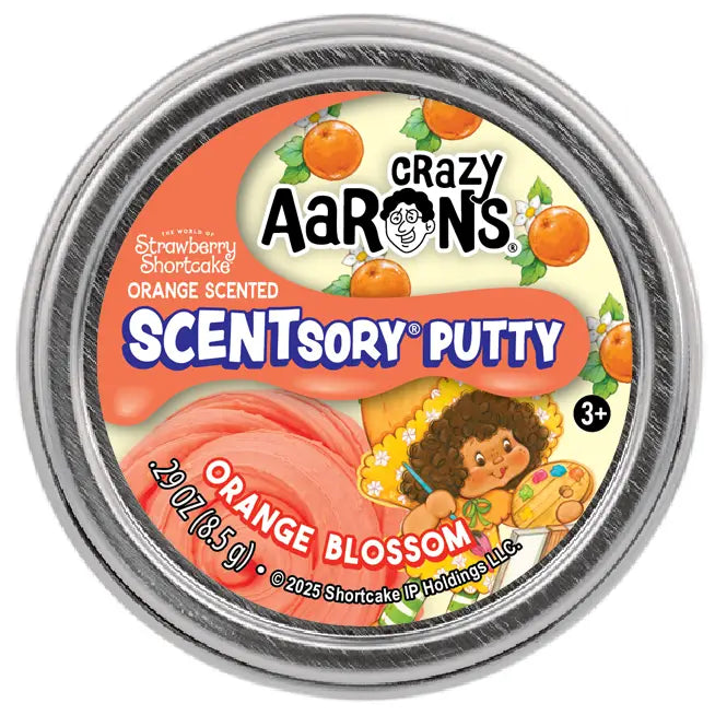Crazy Aaron’s Mini Orange Blossom - 2" Scentsory Thinking Putty Tin