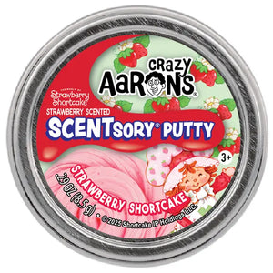 Crazy Aaron’s Mini Strawberry Shortcake - 2" Scentsory Thinking Putty Tin