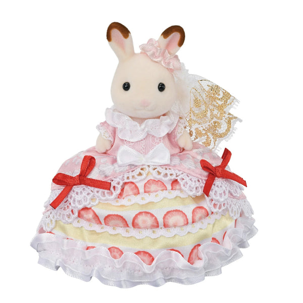 Calico Critters Freya's Birthday Celebration Strawberry Cake Dress, 40th Anniversary Edition