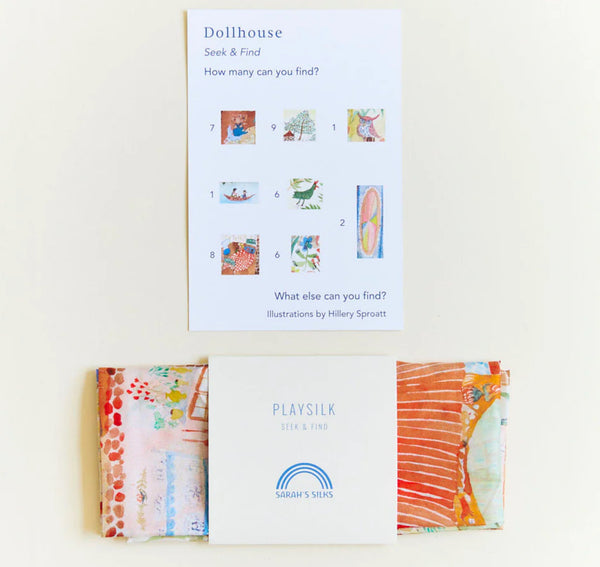 Dollhouse Seek and Find Playsilk by Sarah's Silks
