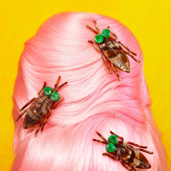 Cockroach Hair Clip by Gentle Thrills