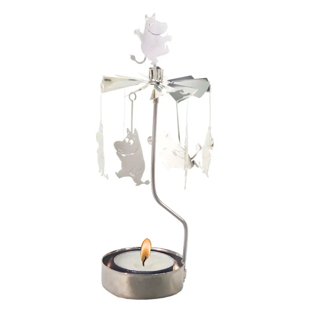 Rotary Candle Holder - Moomin  in Silver