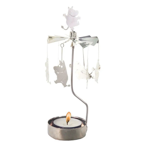 Rotary Candle Holder - Moomin  in Silver