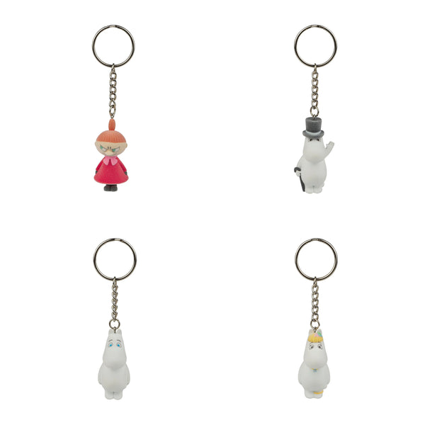 Blind Box Moomin and Friends Flocked Keychain