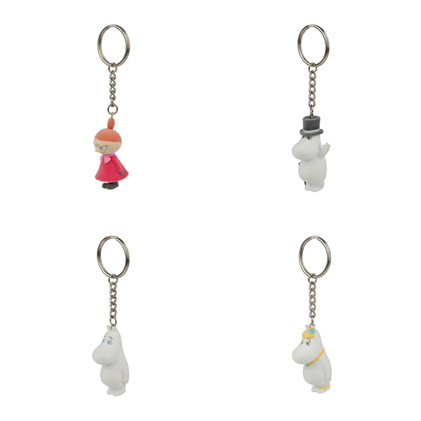 Blind Box Moomin and Friends Flocked Keychain