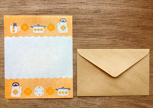 Japanese Letter Writing Set- Retro Kitchen
