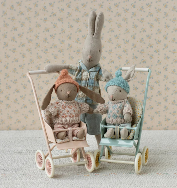 Maileg Winter Rabbit Micro Sand Mint