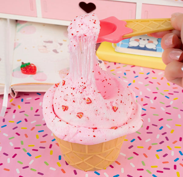 Strawberry Scented Ice Cream Pint Slime