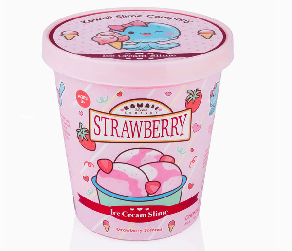 Strawberry Scented Ice Cream Pint Slime
