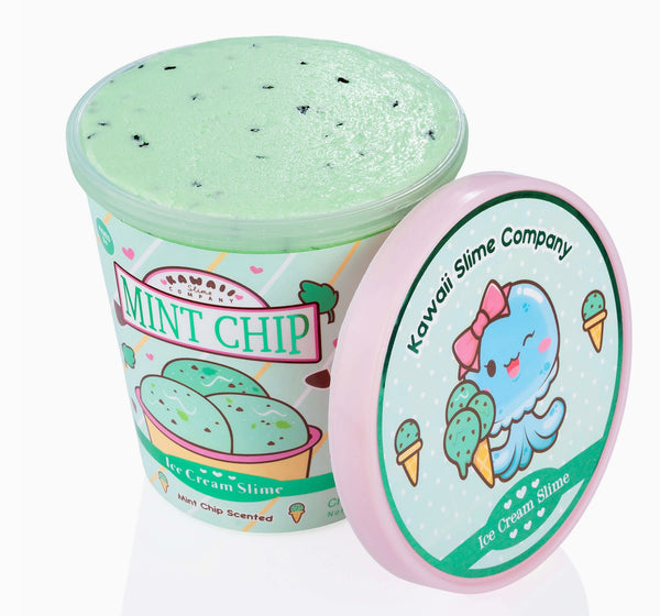 Mint Chip Scented Ice Cream Pint Slime