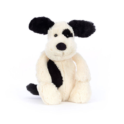 Bashful Black & Cream Puppy by Jellycat