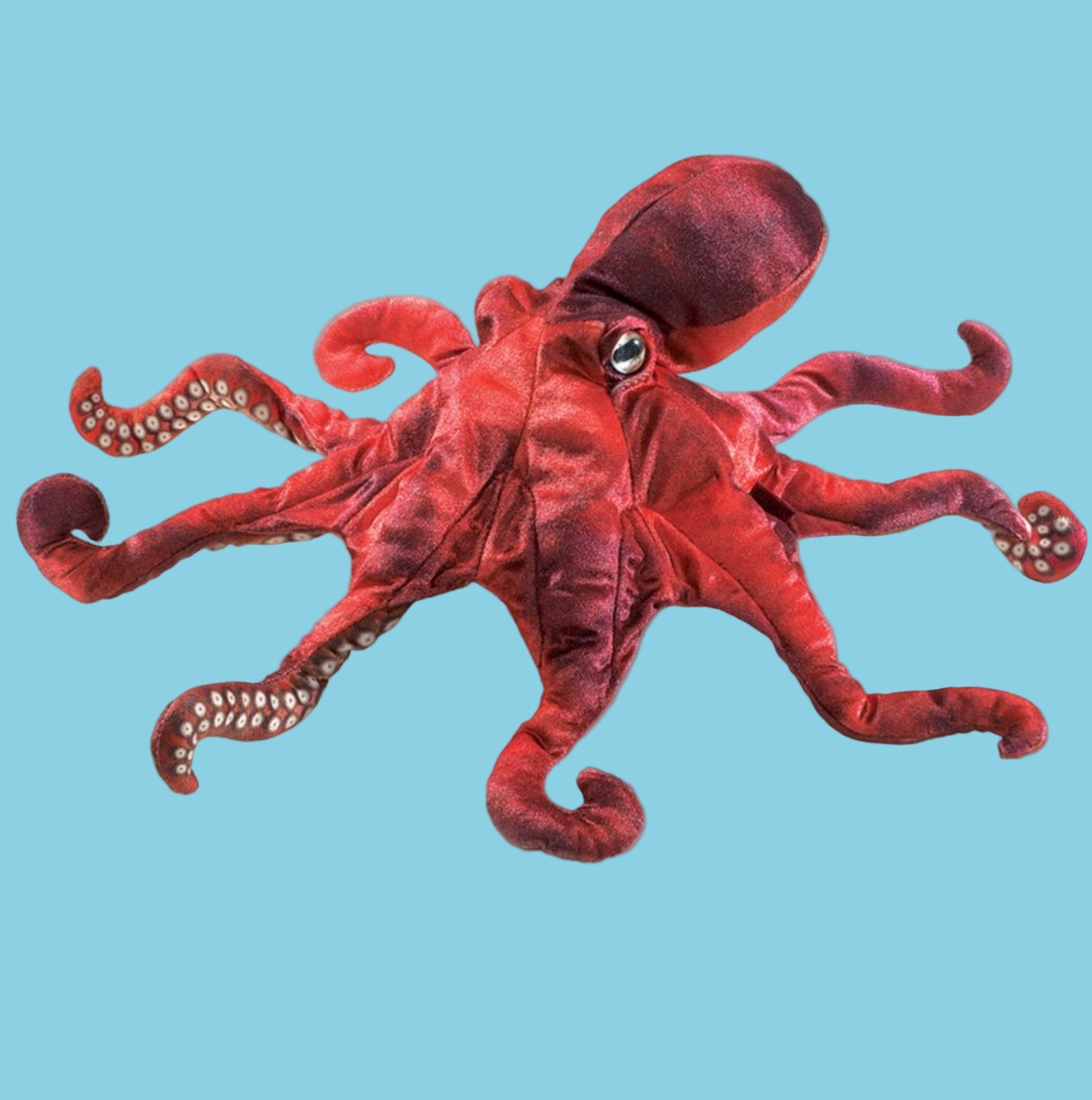 Red Octopus Puppet By Folkmanis