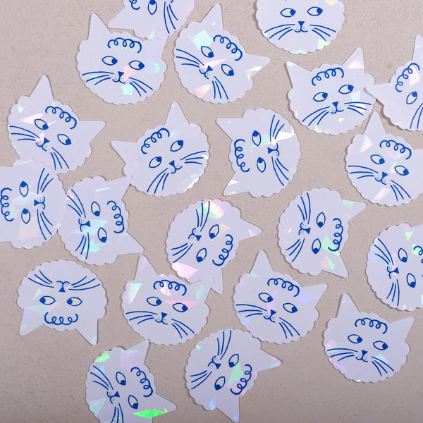 Cloud Cat Rainbow Sun Catcher Sticker