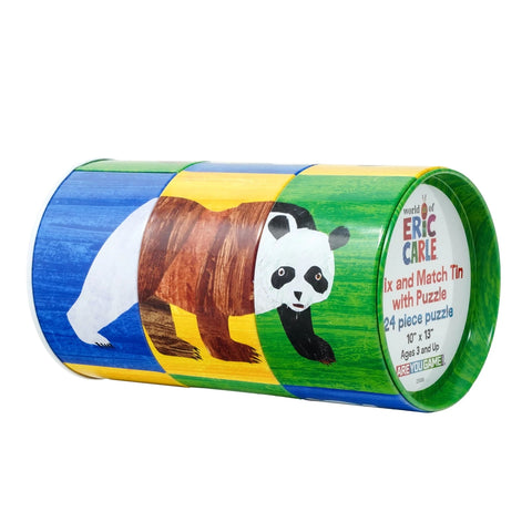 Eric Carle I Love Bears Mix and Match Tin with Puzzle