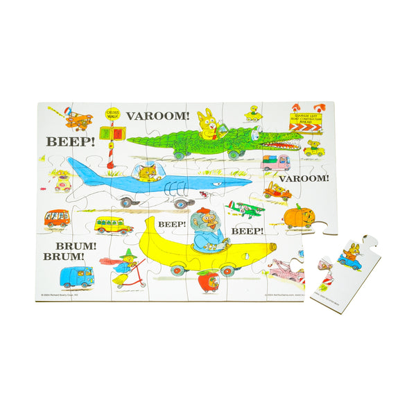 Richard Scarry's Busy World Mix and Match Tin with Puzzle
