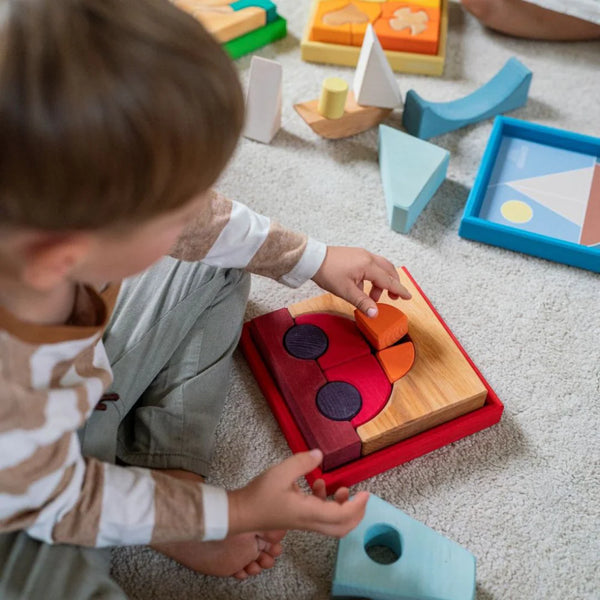 Grimm's Red Car Building Set