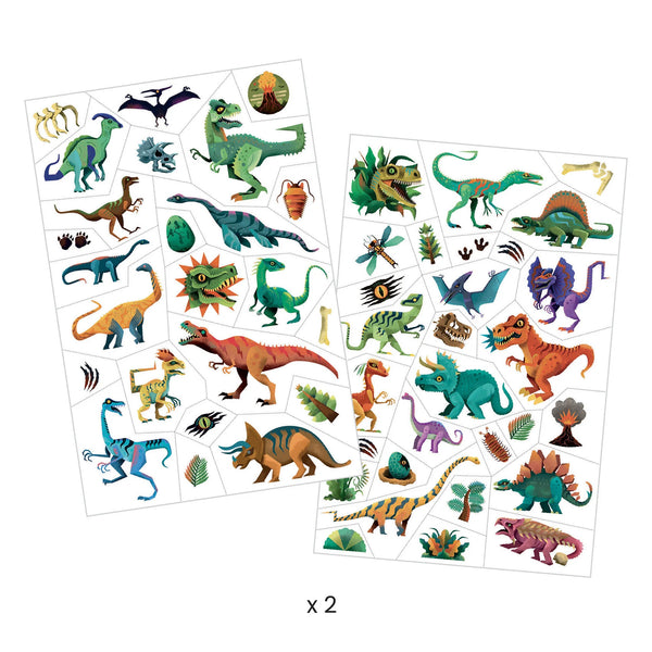 Dino Club Temporary Tattoos by Djeco