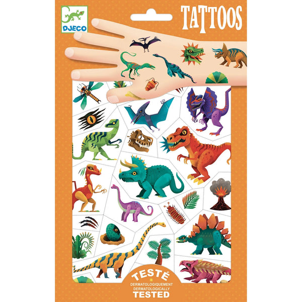Dino Club Temporary Tattoos by Djeco