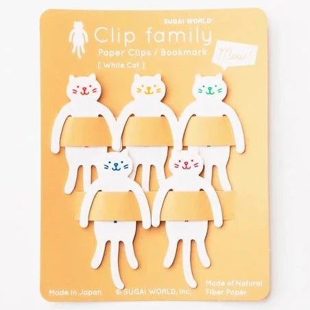 Clip Family Paperclips /Bookmarks by Sugai World (several kinds!)