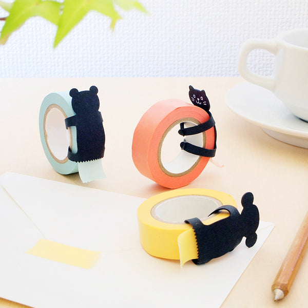 Animal Hug Set of 2 Washi Tape Cutters by Sugai World (several kinds!)