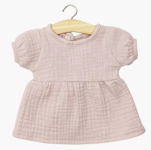 Minikane Faustine Dress in Orchid Pink For Soft-Bodied Babies Collection Dolls