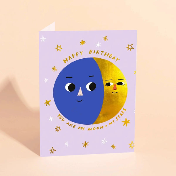 Moon Phases Birthday Card By Carolyn Suzuki
