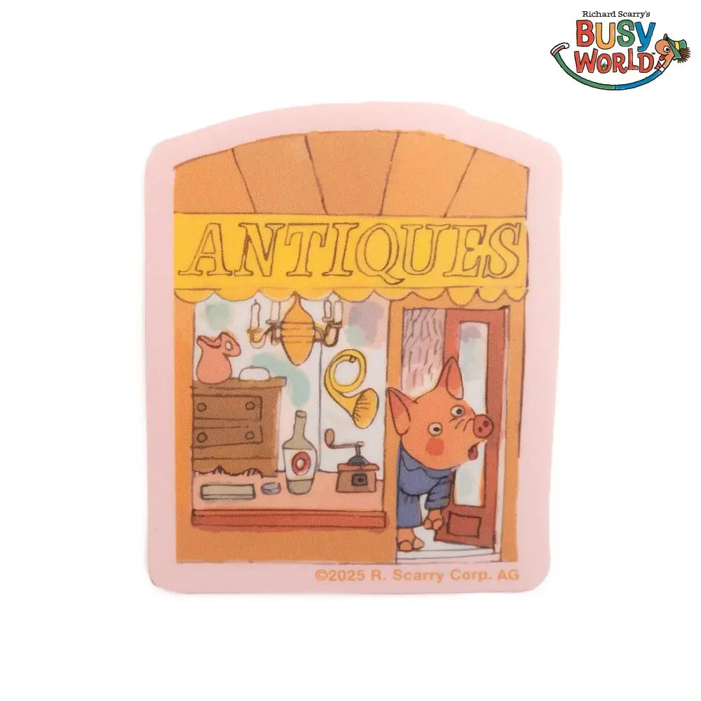 3P4 X Richard Scarry® - Antique Shop Sticker – Kinoko Kids