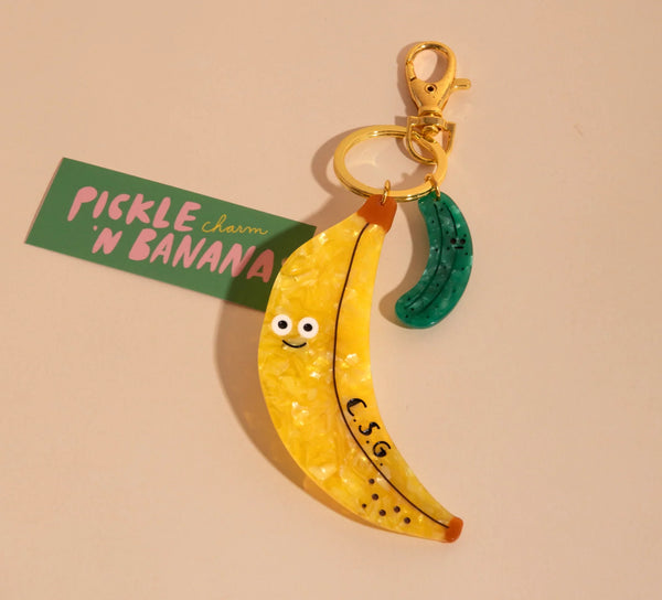Pickle and Banana Charm By Carolyn Suzuki