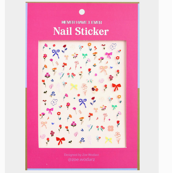 Nail Sticker By Zoe Wodarz - Flower Pop