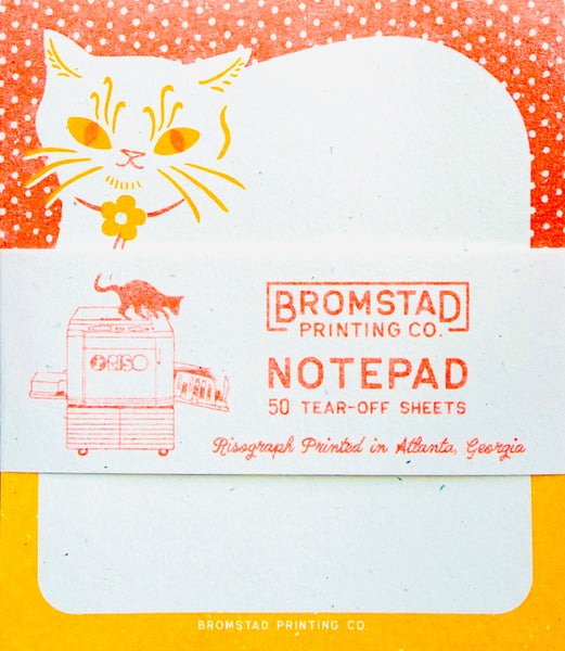 Loaf Cat Notepad By Bromstad Printing