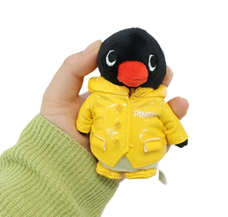 Pingu Raincoat Plush Keychain Bag Charm
