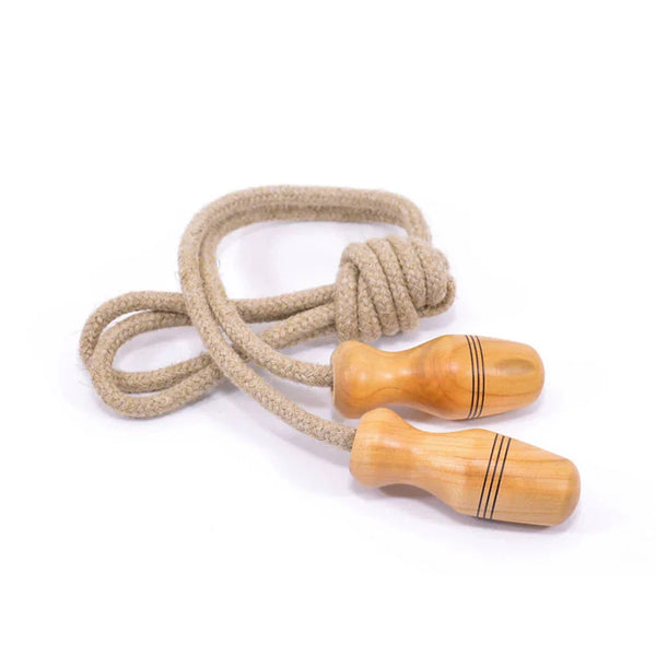 Skipping Rope Linen 2m Fixed Wood Handle