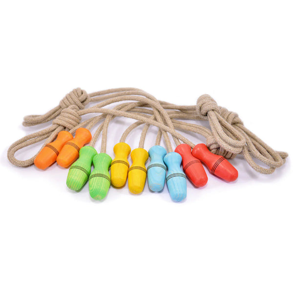 Skipping Rope Linen 2m Fixed Wood Handle