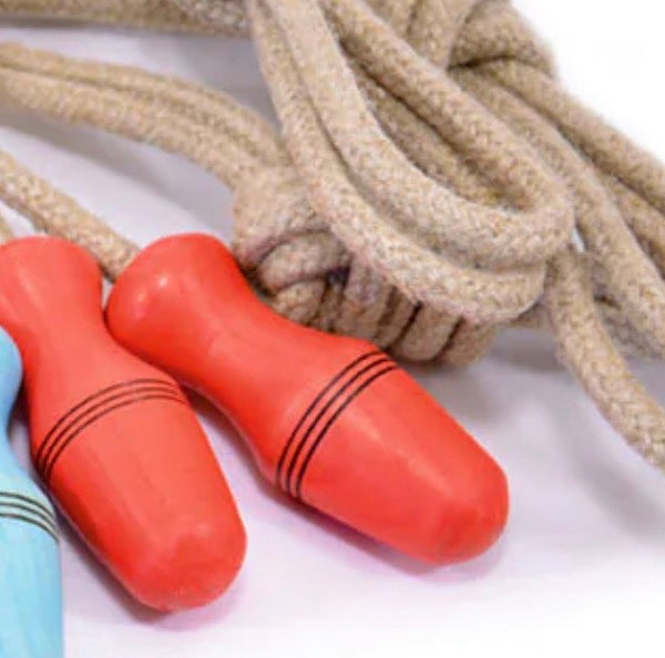 Skipping Rope Linen 2m Fixed Wood Handle