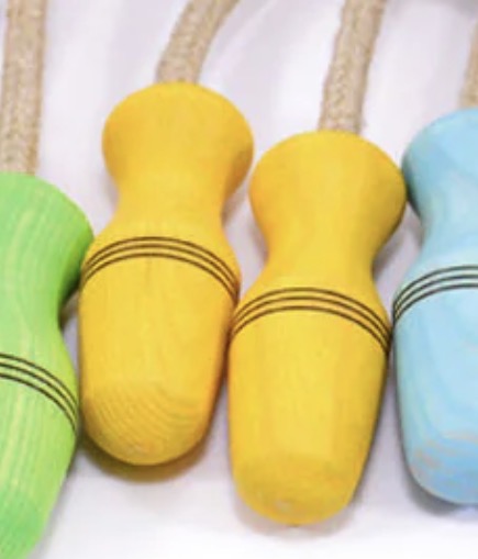 Skipping Rope Linen 2m Fixed Wood Handle