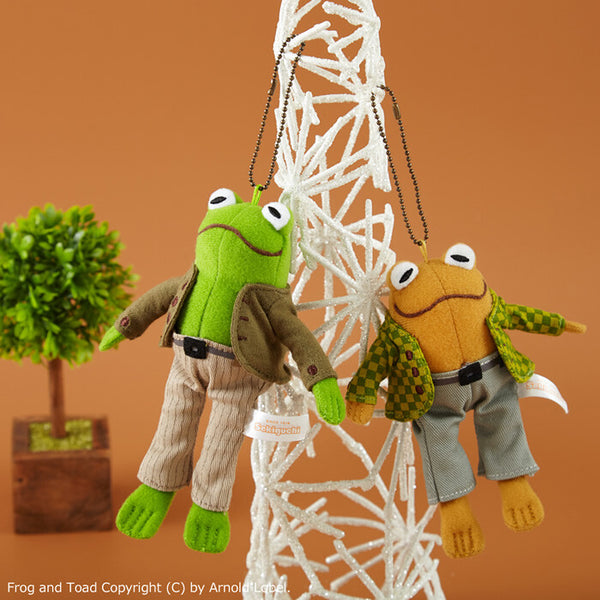 Frog and Toad Plush Keychains / Bag Charms by Sekiguchi