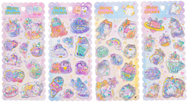 Glitter Water Stickers
