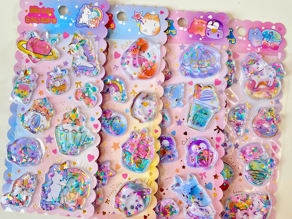 Glitter Water Stickers
