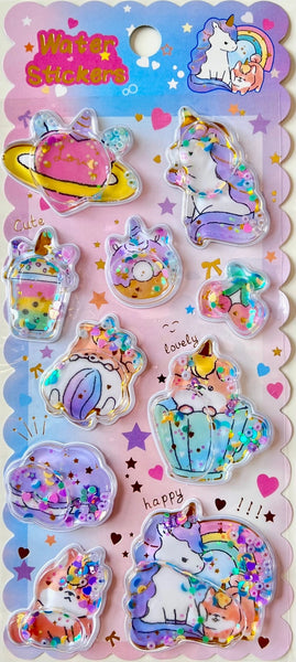 Glitter Water Stickers