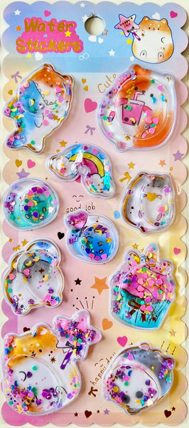 Glitter Water Stickers