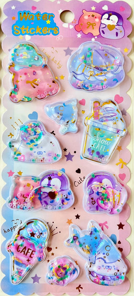 Glitter Water Stickers
