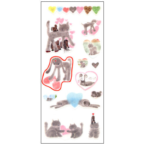 Clear Sticker Sheet from Japan (4 designs)