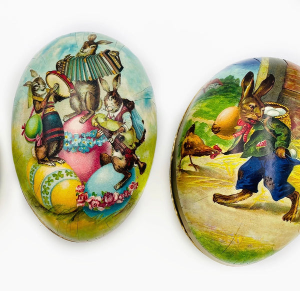 Large “Holiday Time” Fillable German Easter Eggs