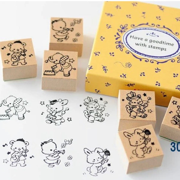 Animal Music Stamp Set from Japan