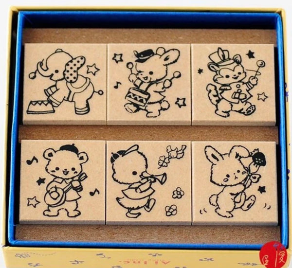 Animal Music Stamp Set from Japan
