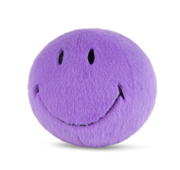 Bon Ton Toys 5” Fuzzy Plush Smiley in Purple